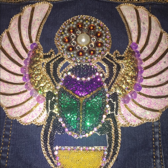 Hand designed jean vest. - Picture 6 of 8